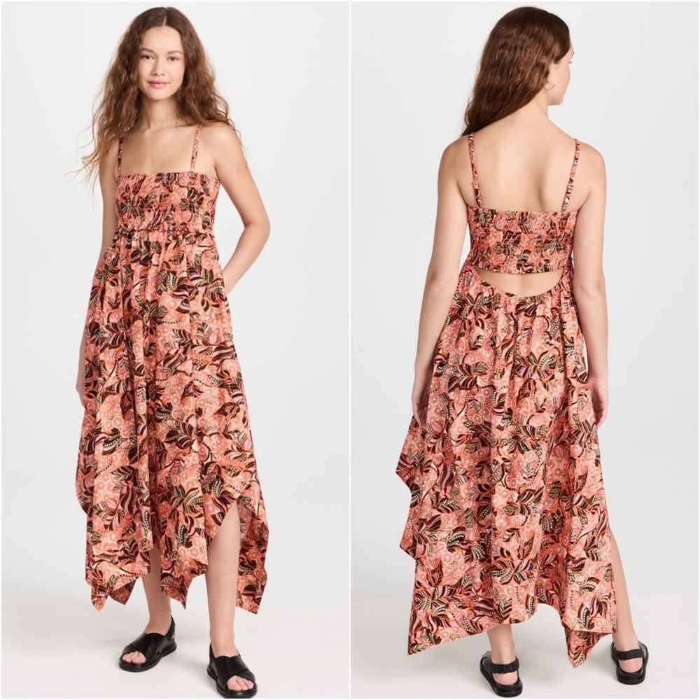 A.L.C. • Adriana Dress in Orange/Rose Multi • 0 - Picture 13 of 14